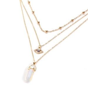 BOHEMIA VINTAGE NATURAL CRYSTAL TURKISH EYE